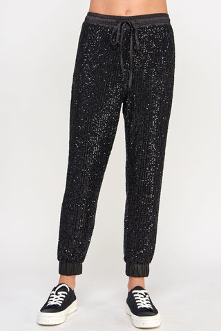 A Sparkly Night Sequin Joggers