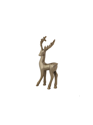 Aluminum Reindeer Gold Finish Small