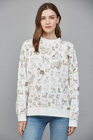 Animal Print Sweatshirt