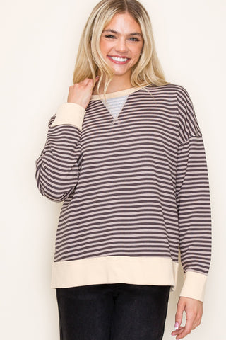 Autumn Haze Stripe Top