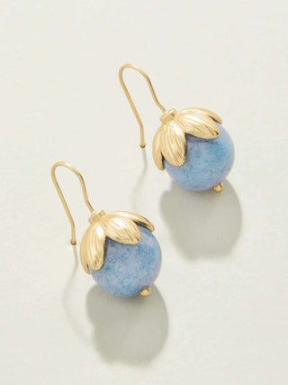 Bauble Drop Earrings Light Blue