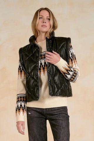 Best Dressed Black Quilted Vest