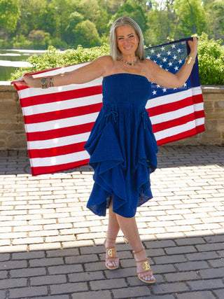 Bisou Dress - Soft Indigo