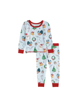 Blue Christmas Print PJs