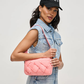 Braided Woven Crossbody Salmon