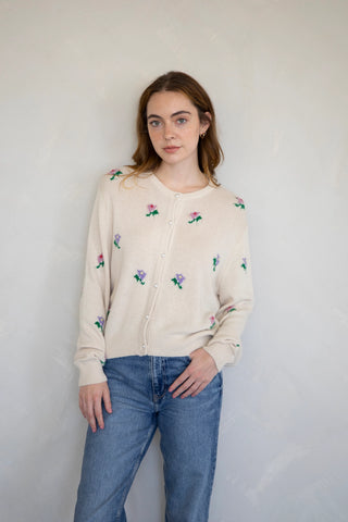 Bronnie Cream Cardigan