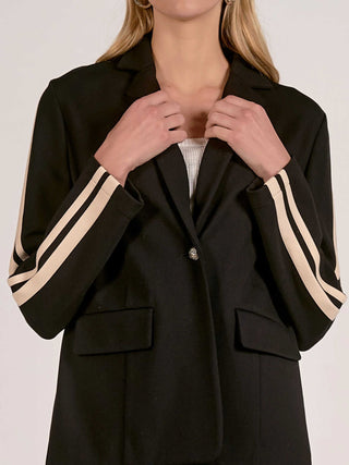 Carrie Black Stripe Blazer