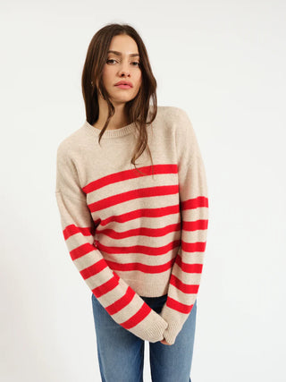 Caryle Red Oat Crewneck