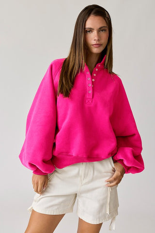 Comfy Cuddly Sweatshirt - Raspberry