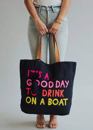 Drink on a Boat Tote