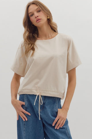Elegant Ecru Top