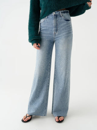 Far Out High Rise Wide Leg Stardust