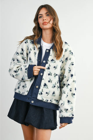 Floral Button Down Jacket