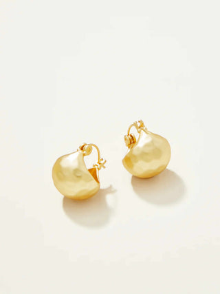 Gold Bucket Earrings