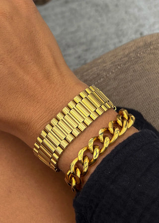 Gold Watch Bracelet