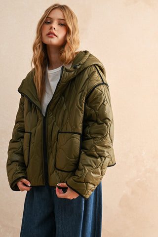Good Ole Olive Jacket Quilted