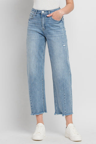 High Rise Barrel Jeans Tantalizing