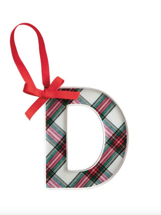 Initial Tartan Ornament (D)