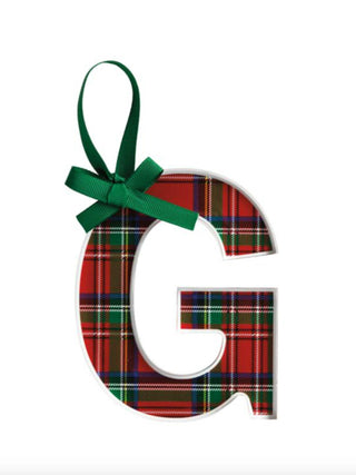 Initial Tartan Ornament (G)