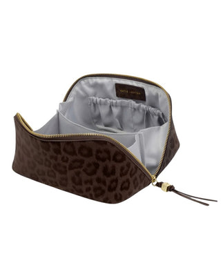 Katie Loxton Medium Makeup Bag - Chocolate Leopard