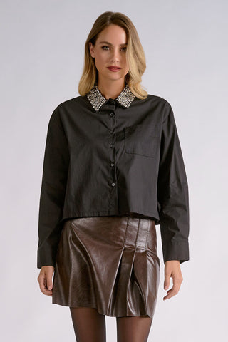 Keep it Bejeweled Collar Black
