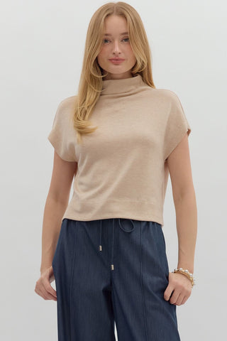Laurie Basic Top Oatmeal