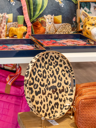 Leopard Round Tray