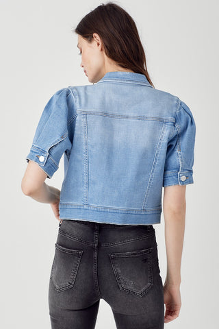Light Crop Denim Jacket