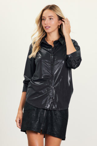 Luxe Lady Liquid Leather Top