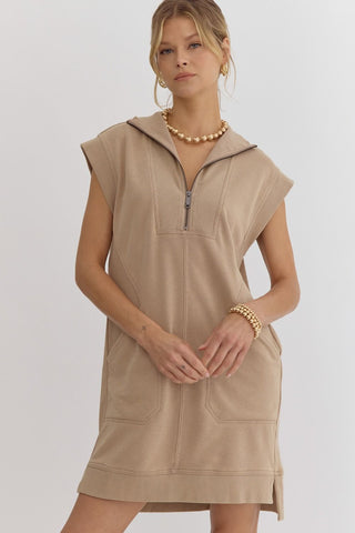 Make It Mocha Sleeveless Dress