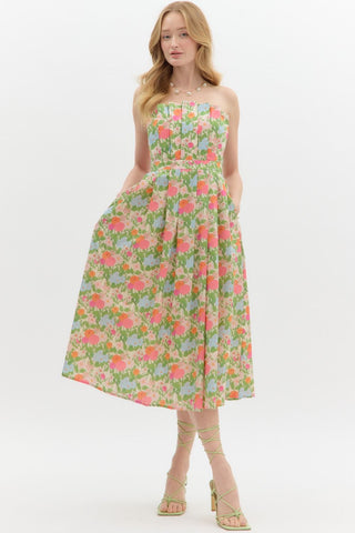 Marigold Dreams Midi Dress