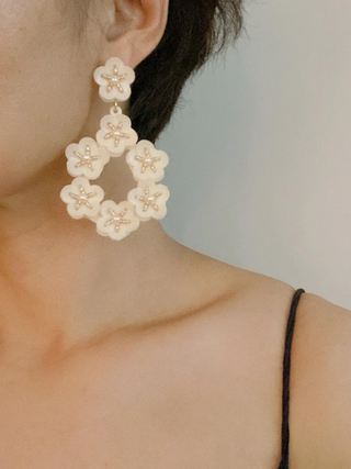 Moon Flower Earrings