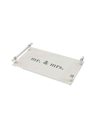 Mr. Mrs. Acrylic Tray