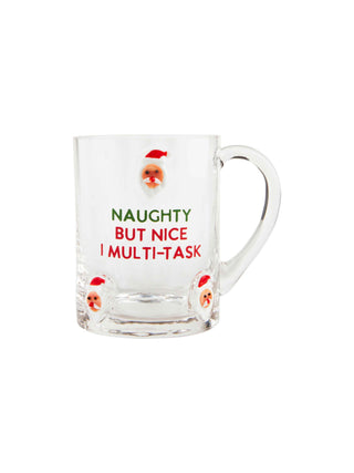 Naught Xmas Glass Icon Mug