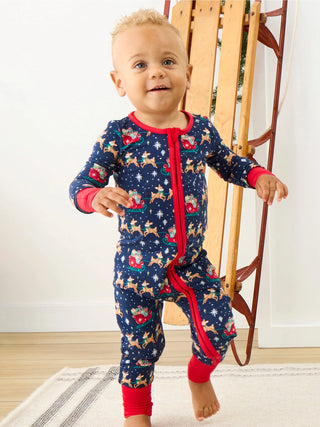 Navy Reindeer Sleigh Convertible PJ