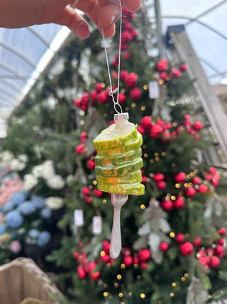 Pickles on Fork Ornament