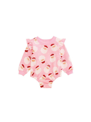 Pink Santa Sweatshirt Bubble