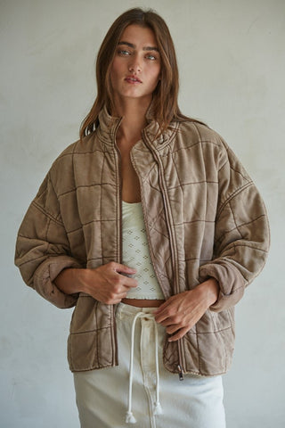Quilted Jacket Mineral