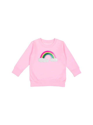 Rainbow Sequin Patch Sweatshirt - Toddler Girl