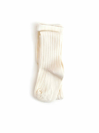 Ribbed Knit Tights - Ivory