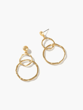 Ring Toss Earrings - Gold