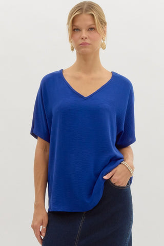 Royal Blue Solid Top