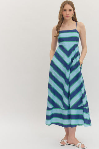 Sailing Stripes Maxi Dress