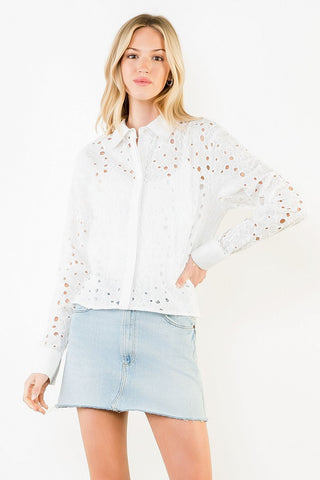 Salt in the Air Eyelet Top
