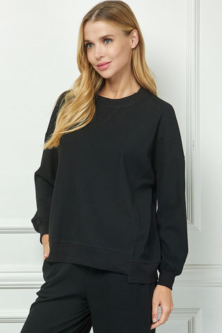 Slow Mornings Top - Black