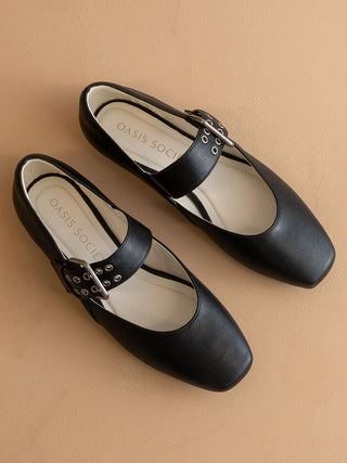 Soho Black Ballet w/ Buckle