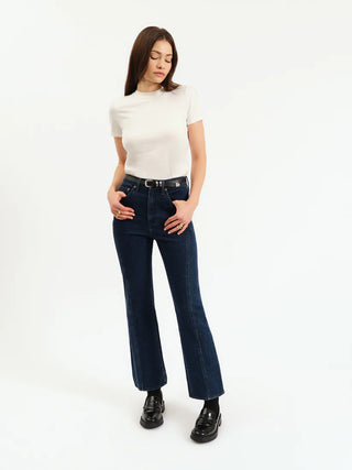 Soho High Rise Ankle Flare in Flip Side