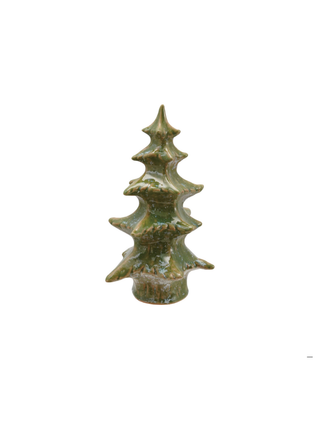 Stoneware Tree Green Glaze Large