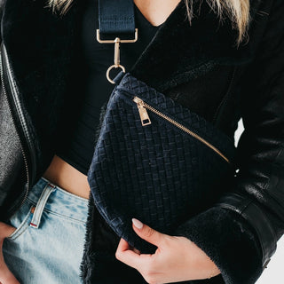 Suede Westlyn Bum Bag - Navy