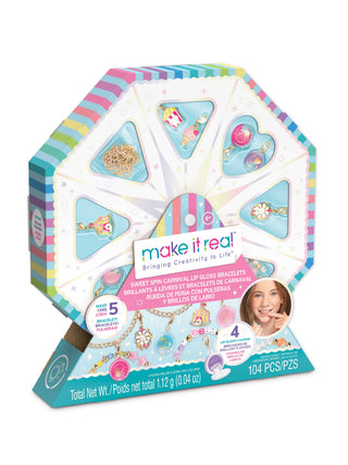 Sweet Spin Carnival Lip Gloss Bracelets